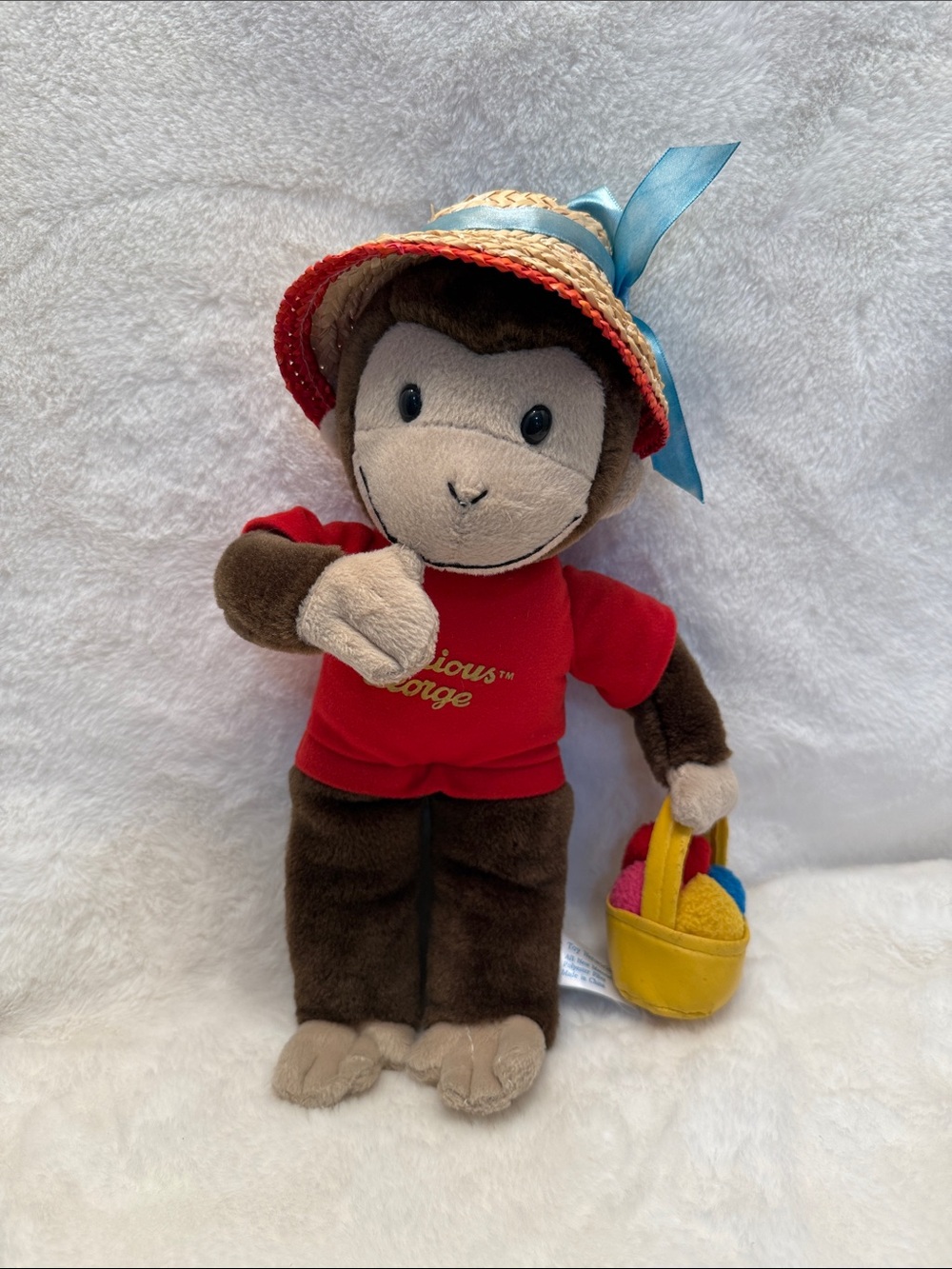 Vintage Curious George Plush Toy Network  – 13”